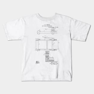 Belt Clamp and Tightener Vintage Patent Hand Drawing Kids T-Shirt